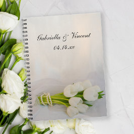 White Tulip Bouquet Spring Wedding Notitieboek