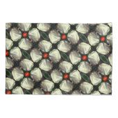 White Tulip Flower Abstract Pattern Kussensloop (Achterkant)