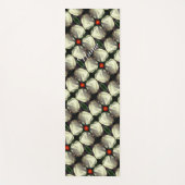 White Tulip Flower Abstract Pattern Personated Yogamat (Voorkant)