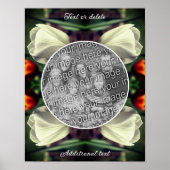 White Tulip Flower Lijst Creëer Uw eigen foto Poster (Voorkant)