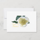 White Tulip INvitation Kaart (Voorkant)