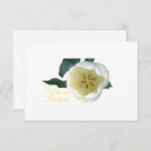 White Tulip INvitation Kaart (Voorkant / Achterkant)