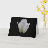 White Tulip Kaart (Gele Bloem)