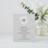 White Tulip repesal Dinner Invitation Kaart (Staand voorkant)