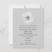White Tulip Wedding Invitation Kaart (Voorkant)