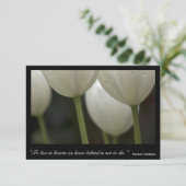 White Tulips Bedankt voor je sympathie (Staand voorkant)