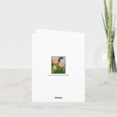 White Tulips Deepest Sympathpathy Card Kaart (Achterkant)