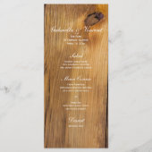 White Tulips Mason Jar Country Barn Wedding Menu (Voorkant)