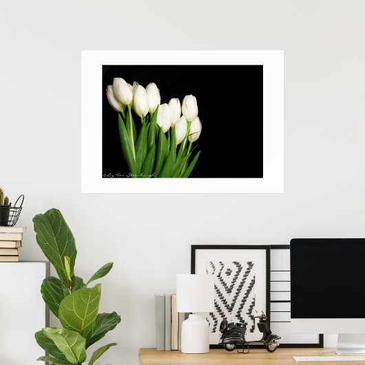 White Tulips Print (Thuiskantoor)