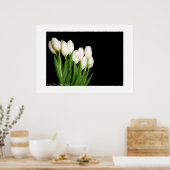 White Tulips Print (Keuken)