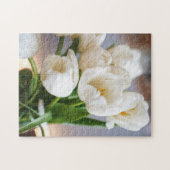 White Tulips Spring Flower Bulb Bouquet Legpuzzel (Horizontaal)