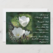 White Tulips Vrijgezellenfeest Kaart (Achterkant)