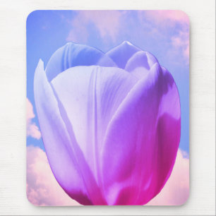 White Tulp Flower Tinted Muismat