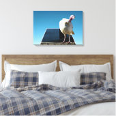 White Turkey Dimensional Popout Art, Canvas Afdruk (Insitu (Slaapkamer))