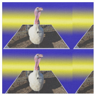 White Turkey Popout Art, Stof