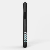 White & Turquoise Chevron iPhone 5 Hoesje (Achterkant/rechts)