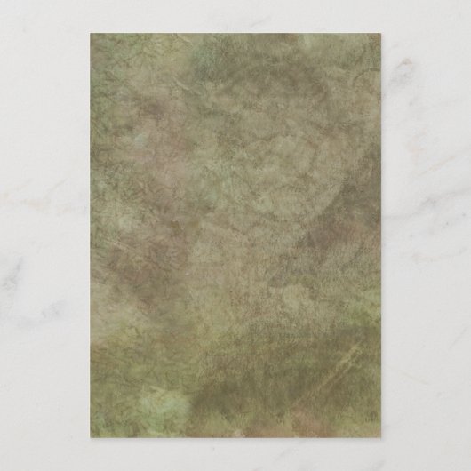 White Turquoise Hummingbird Lily Floral Waterverf Menu (Achterkant)