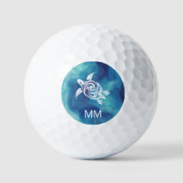 White Turtle Blue Ocean | Naam kustbijvoegen Golfballen
