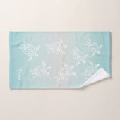White Turtles Beach thema Bad Handdoek (Handdoek)