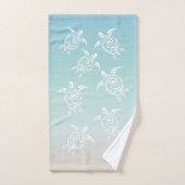 White Turtles Beach thema Bad Handdoek (Handdoek)