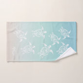 White Turtles Beach thema Bad Handdoek (Handdoek)