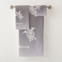 White Turtles Taupe Gradieet Voeg naam toe