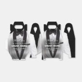 White Tuxedo dank u | Cadeaubox Bedankdoosjes (Uitgevouwen)
