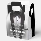 White Tuxedo dank u | Cadeaubox Bedankdoosjes (Geopend)