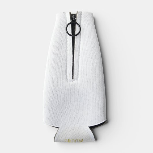 White Tuxedo Gatsby 1920s Wedding Theme Flesjeskoeler (Achterkant)