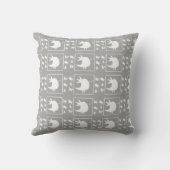White Tweety Bird On Grey Baby Nursery Kids Kussen (Achterkant)