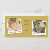 White Typography Bold Sketch Gradup Cap Bedankkaart (Achterkant)