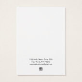 White Typography Kraft Earring Display Card Visitekaartje (Achterkant)