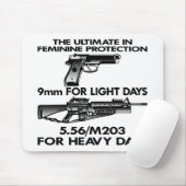 White Ultimate Feminine Protection Muismat (Met muis)