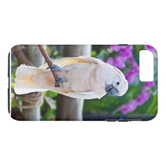 White Umbrella Cockato Case-Mate iPhone Case (Achterkant (Horizontaal))