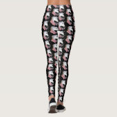 White Unicorn and Flowers Leggings (Achterkant)