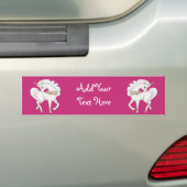 White Unicorn Bumpersticker (Op auto)