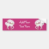 White Unicorn Bumpersticker (Voorkant)