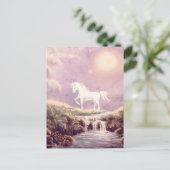 WHITE UNICORN door SHARON SHARPE Briefkaart (Staand voorkant)