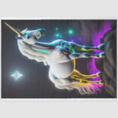 White unicorn magical v10 Tissue paper Tissuepapier (Voorkant)