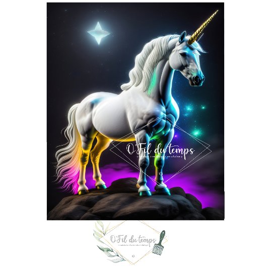 White unicorn magical v10 Tissue paper Tissuepapier