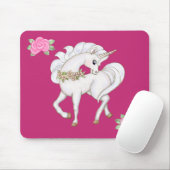 White Unicorn Muismat (Met muis)
