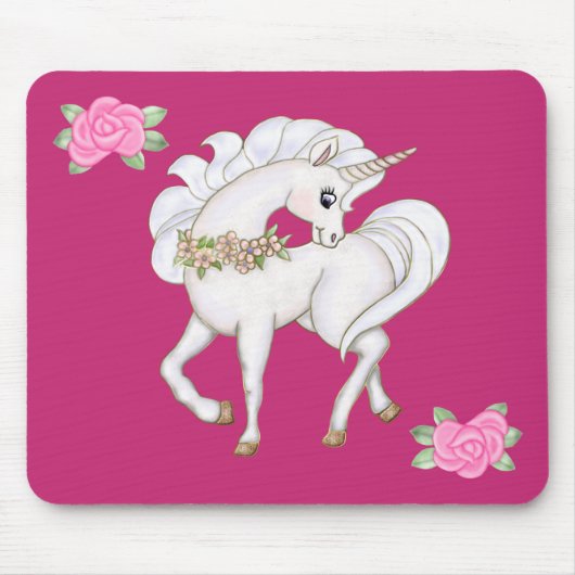 White Unicorn Muismat (Voorkant)