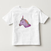 White unicorn t-shirt voor peuters (Voorkant)