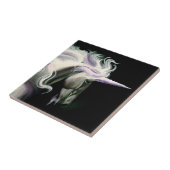 White Unicorn Tegeltje (Zijkant)