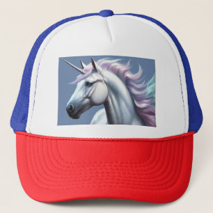 White Unicorn Trucker Pet