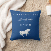 White Unicorn Wedding Pillow Kussen (Deken)