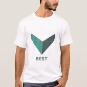 White Unisex Logo T-Shirt – Simple, Bold Custom (Voorkant)