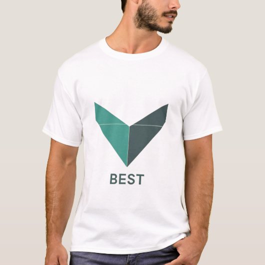 White Unisex Logo T-Shirt – Simple, Bold Custom  (Voorkant)