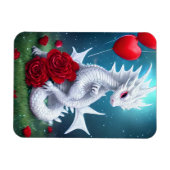 White Valentijn Love Dragon Magneet (Horizontaal)