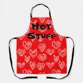 White Valentijns' Mazes Schort (Voorkant)